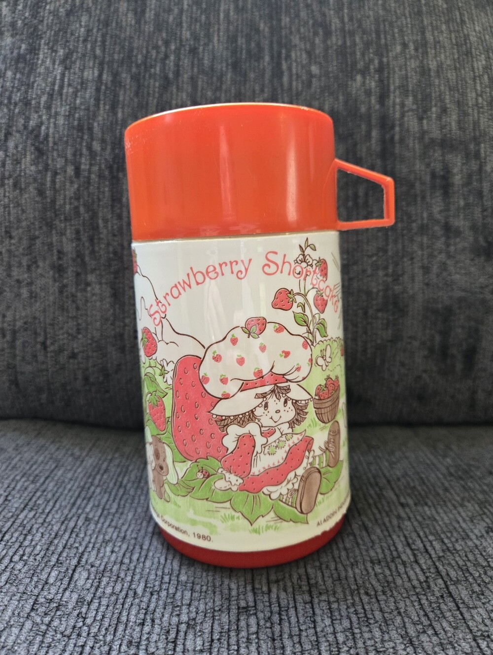 Vintage Aladdin STRAWBERRY SHORTCAKE Thermos Only American Greetings Corp 1980